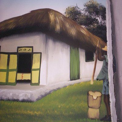 House in haiti painting by wendy