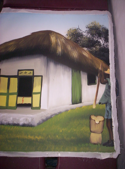 House in haiti painting by wendy