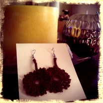 Crocheted earrings