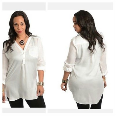 Silky cream tunic