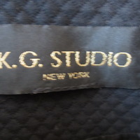Vintage Designer-KG Studio NY Black Zip Prim Sportscut Jacket  - Thumbnail 2