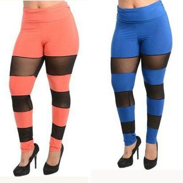 Mesh Striped Leggings