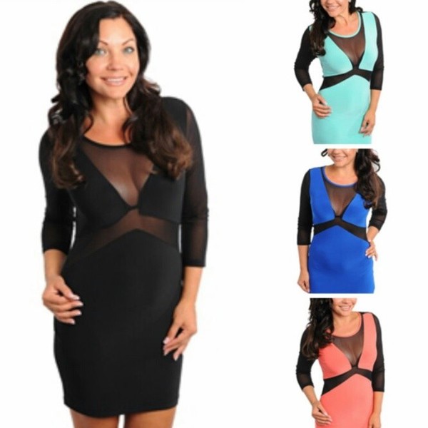 Clubbing Dress with Mesh Inserts