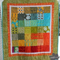 A Stitch in Color Baby/Toddler Quilt - Thumbnail 2