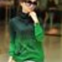 Turtleneck Branch Print Gradient Color Knitting Wool Pullover Sweaters (6 colors) - Thumbnail 2