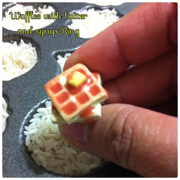 {Ring} Waffles with Butter and Syrup