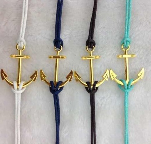 Gold Anchor Bracelet