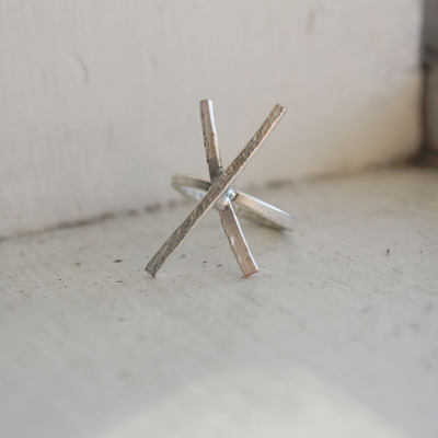 X marks the spot ring