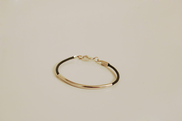 Silver Tube Bracelet