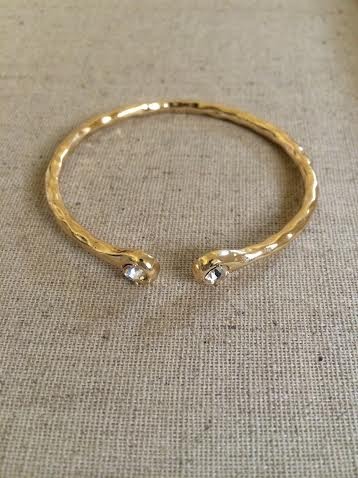 Mystic Desert Gold Hammered Bangle