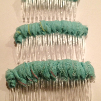 Seafoam green hair combs