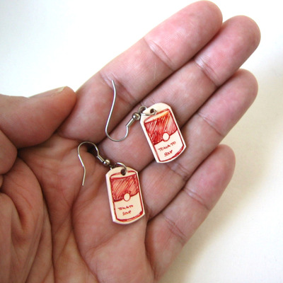 Earrings - ode to andy warhol
