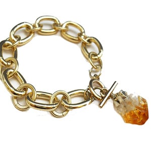 Raw Citrine Bracelet 
