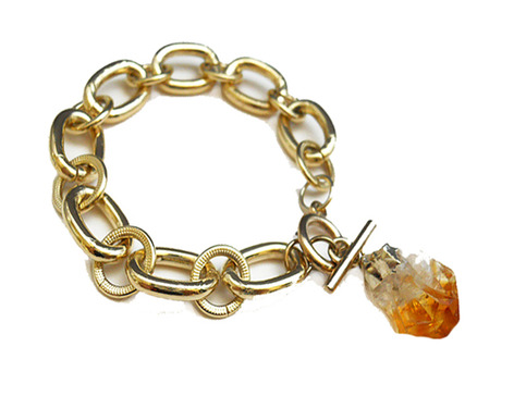 Raw Citrine Bracelet 