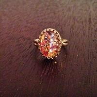 Vintage Ruby Fire Opal Ring - Thumbnail 3