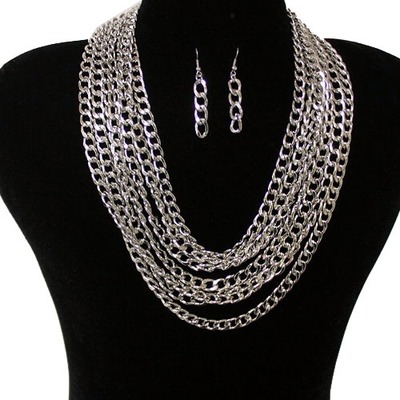 Multi Layered Chain Necklace-TDE