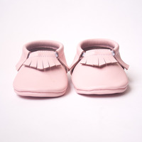 Baby Pink Moccasins - Thumbnail 1