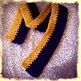 Blue and Yellow composition scarf - Thumbnail 2