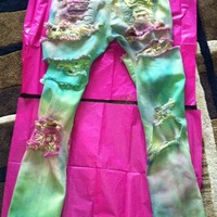 Frayed/Dyed denim jeans - Thumbnail 1