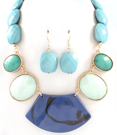 Blue Dusk Statement Necklace