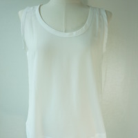 White eyelet bolero with chiffon slip - Thumbnail 4