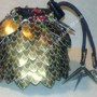 The Wyvern Series Dice Bag (Laser Engraved Scalemaille Dice Bag)-2