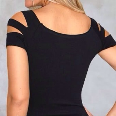 Ripped slashback tee