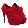 Ruffle Style High Heel - Thumbnail 1