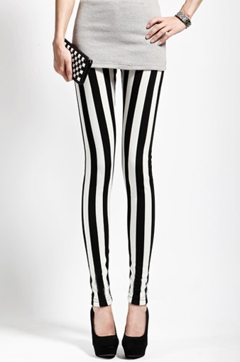 Striped Slimming Leggings
