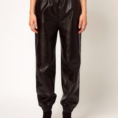 Leather sweats 