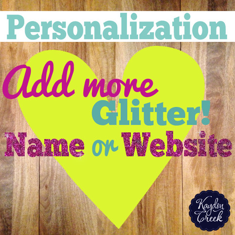 Glitter Personalization