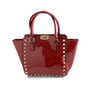 Patent Leather Rivet Design Purse - Thumbnail 3
