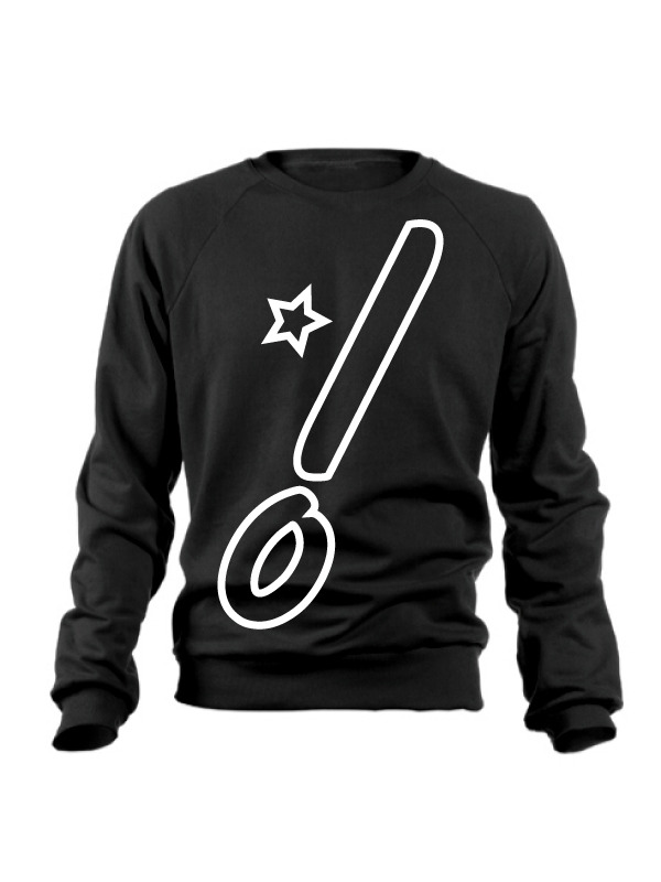 Glow logo Crewneck in Black