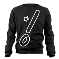 Glow logo Crewneck in Black
