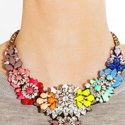Amalfi rainbow floral necklace