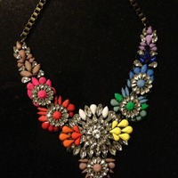 Amalfi Rainbow Floral Necklace - Thumbnail 1