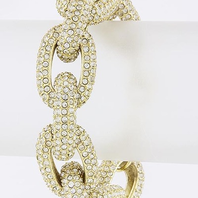 Limaj pave chain link bracelet