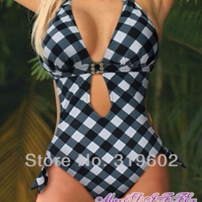 Checker pattern one piece