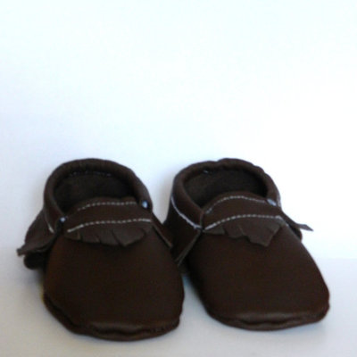 Chocolate brown moccasins
