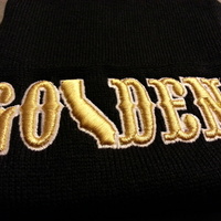 GOLDEN Beanie Black - Thumbnail 1