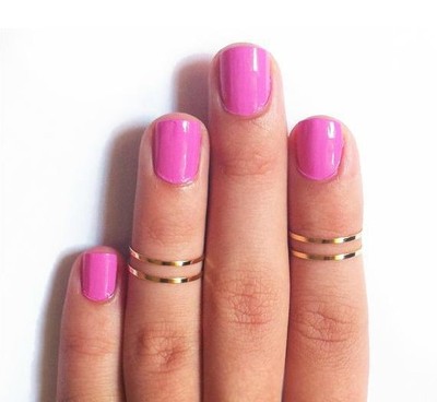 Shiny Finger Midi Rings