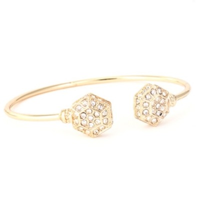 Pave Hexagon Cuff