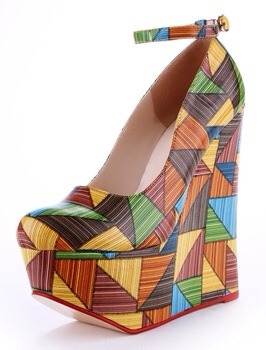 Chic Split Color Ankle Strap