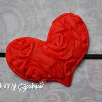 Red Rose Heart Headband - Thumbnail 1