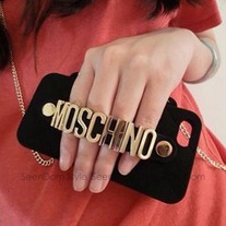 MOSCHINO Silicone Bag Case For iPhone 5S