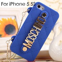 MOSCHINO Silicone Bag Case For iPhone 5S - Thumbnail 1