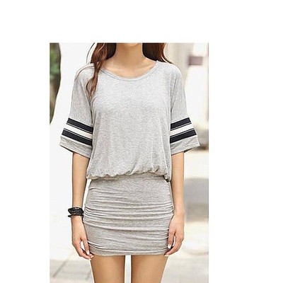 Scoop neck t-shirt dress