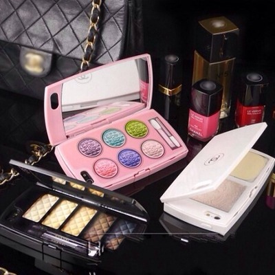 3d mirror eye shadow dressing case mirror cover for iphone 5 5s 4 4s  - Thumbnail 2