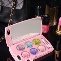 3D Mirror Eye Shadow Dressing Case Mirror Cover for iPhone 5 5S 4 4S  - Thumbnail 3