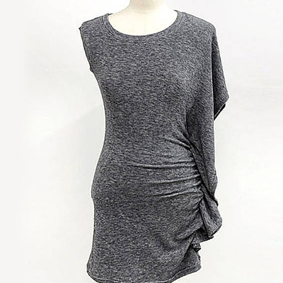 Side sash fitted mini dress